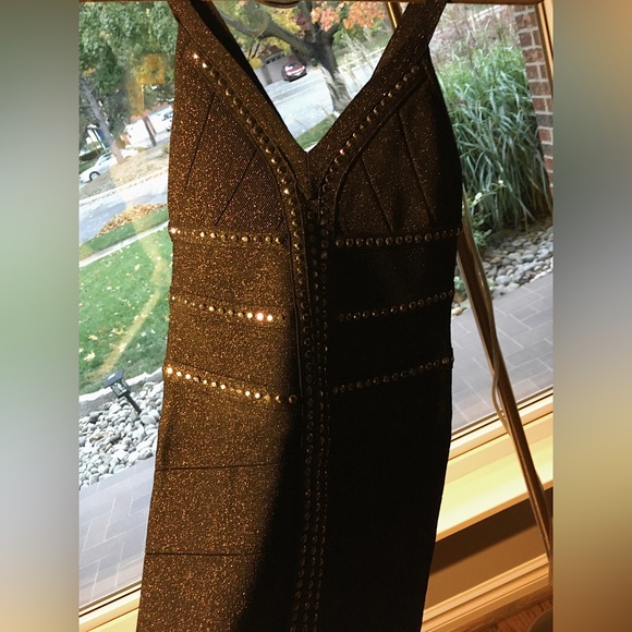 BEBE black sparkly mini dress. - Picture 11 of 11